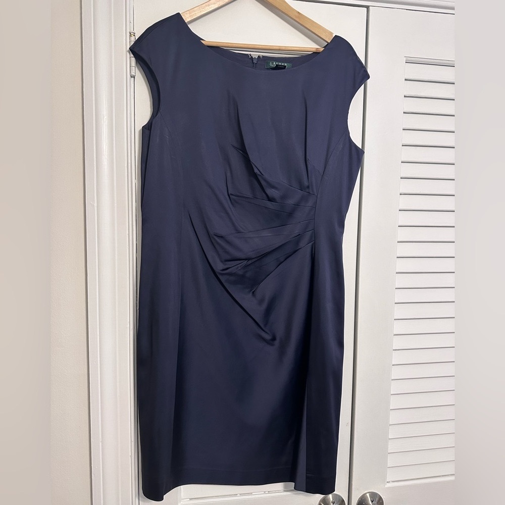 Ralph Lauren Evening Dress, Size 18, Dark Purple